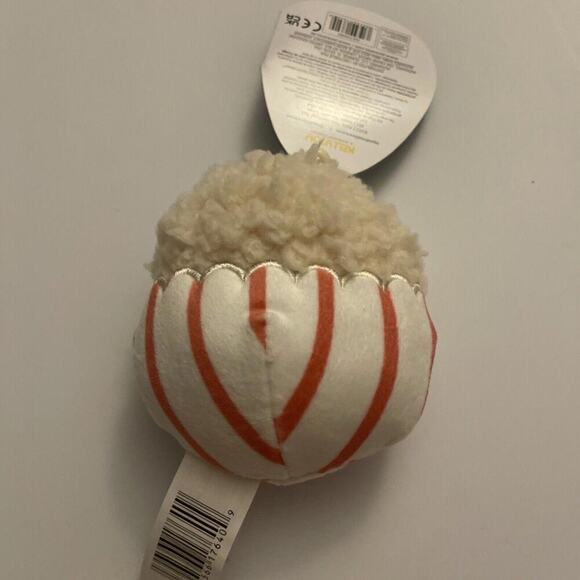 NEW 3.5” “Arnel the Popcorn Tub” Kellytoy Squishmallow Plush Keychain Clip! - Picture 2 of 3